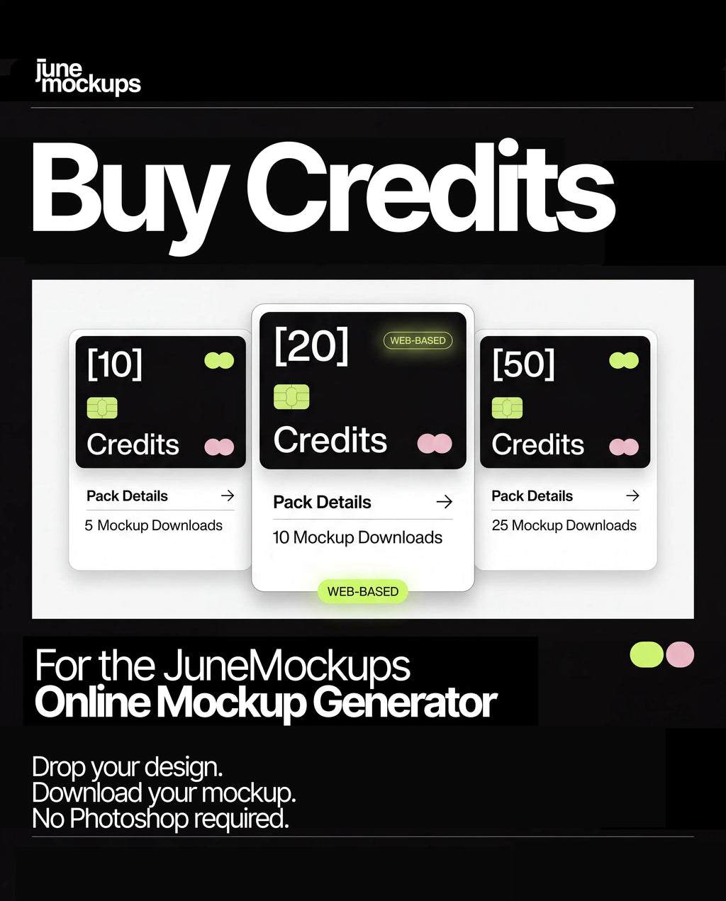 JuneMockups Online Generator Credits