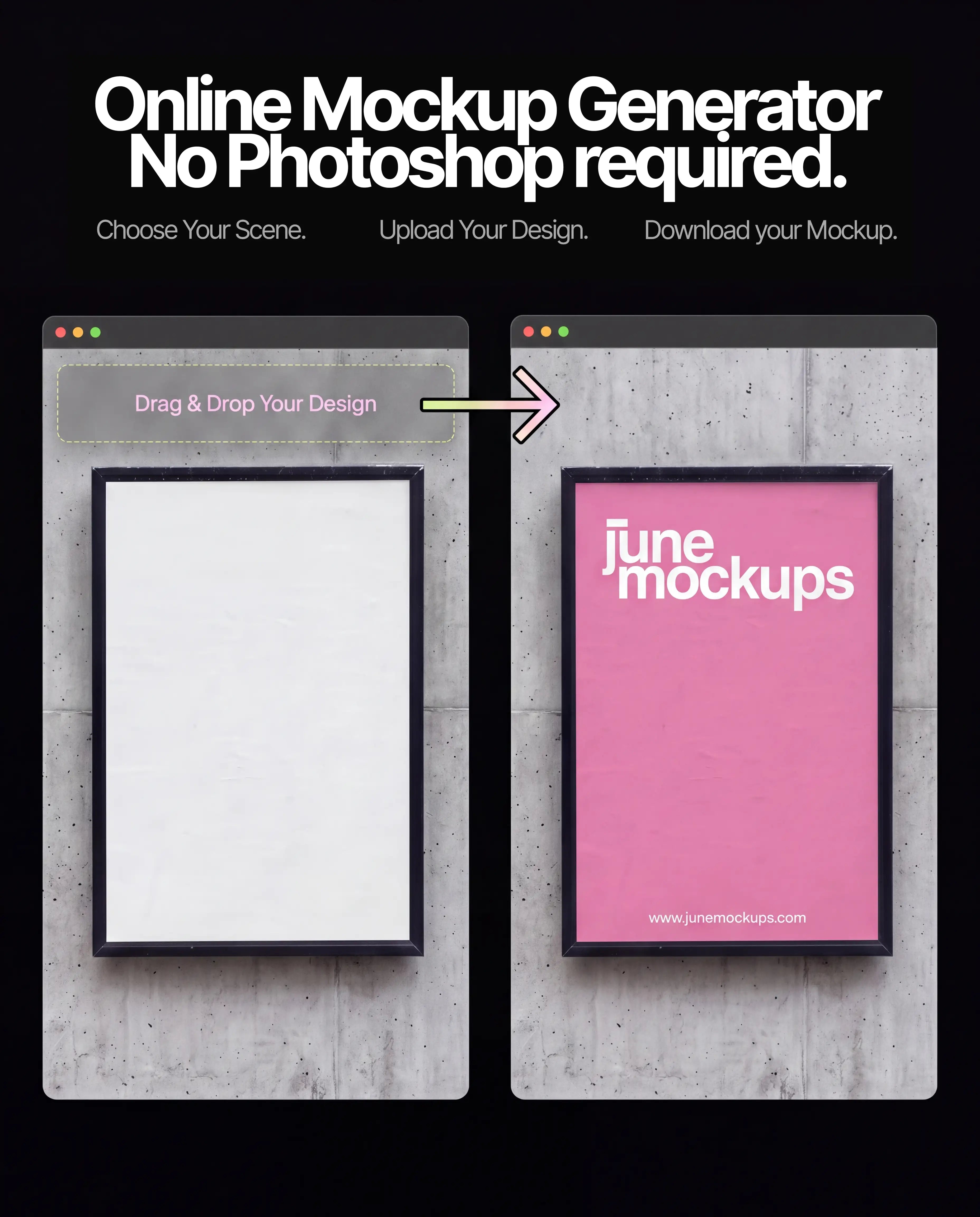 JuneMockups Online Generator Credits